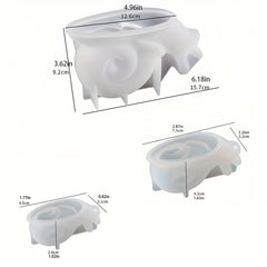 3D Snail Silicone Mold for Desktop Ornament, Valentine Anniversary Decoration