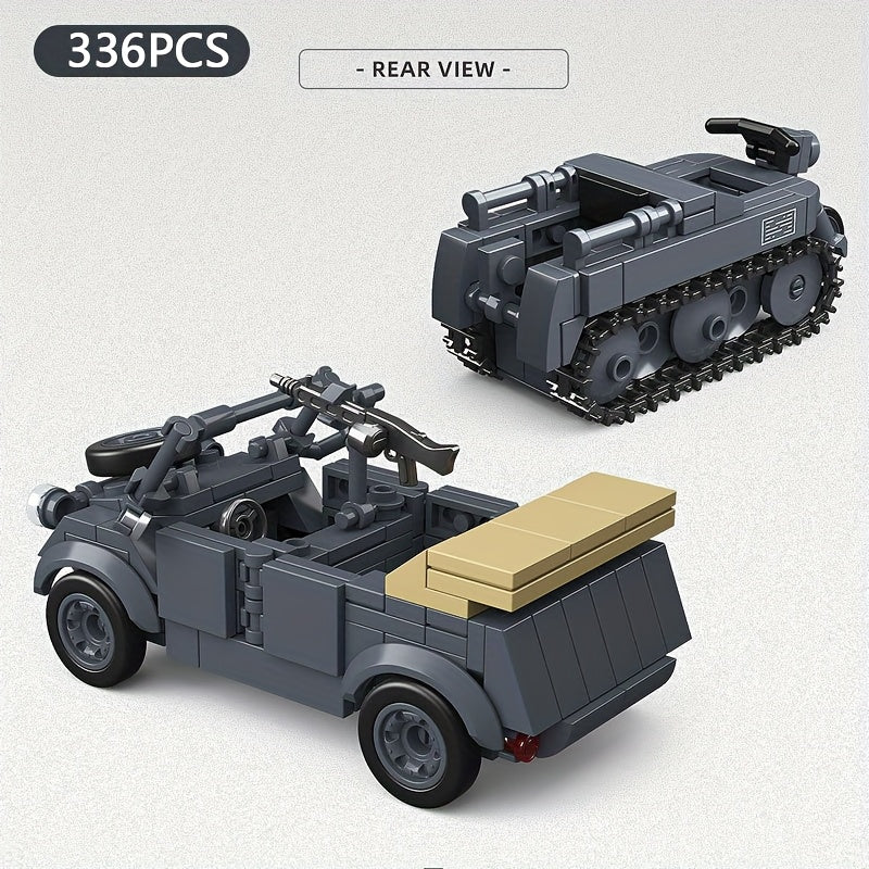 20th Century Classic Tank Building Block Armored Vehicle Educational Toy