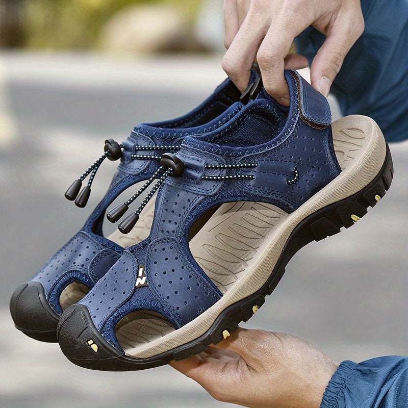 Men's Beach Sandals Round Toe Non-slip Casual Shoes