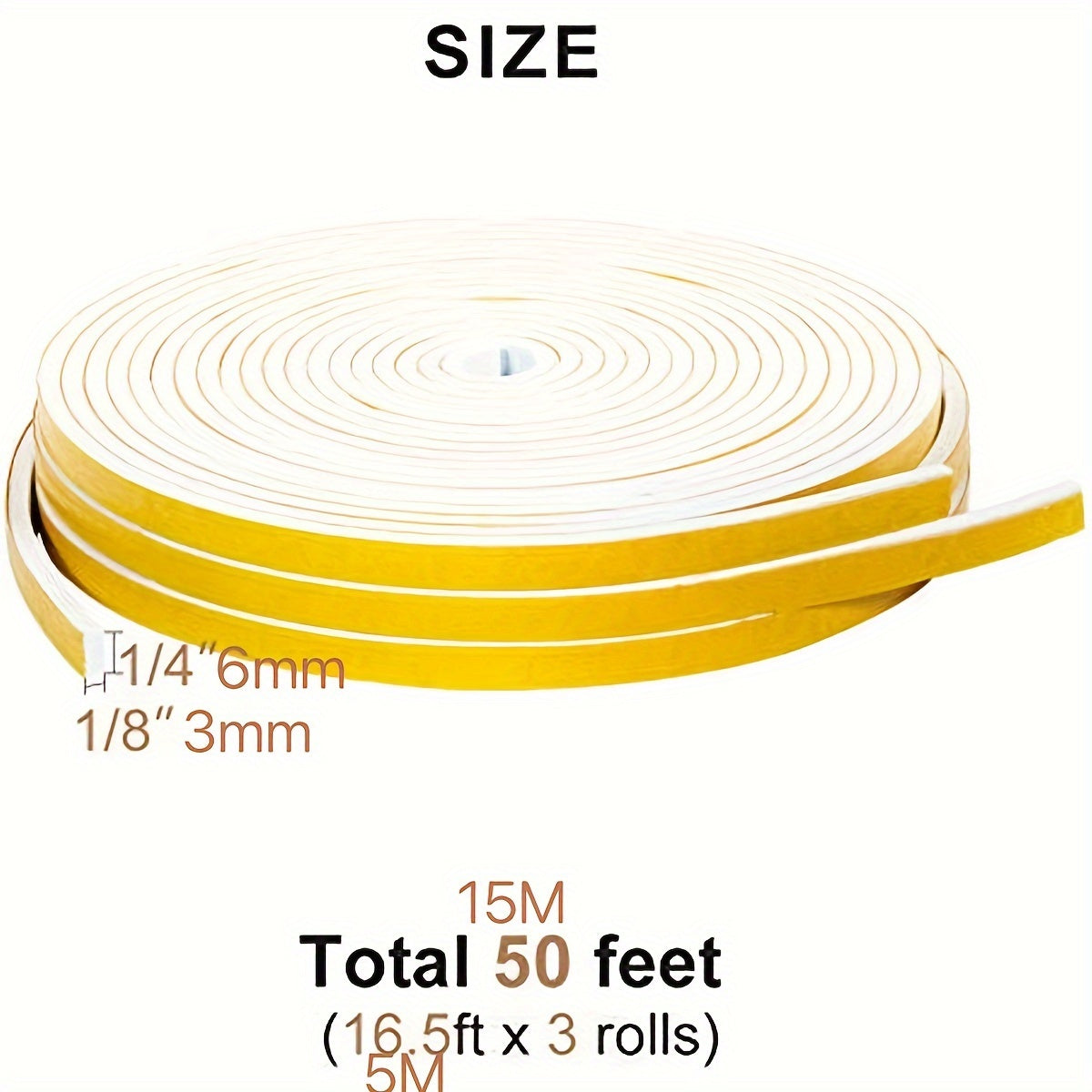 Foam Insulation Sealing Gasket Tape for Doors Windows - Sliding Door