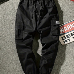 Cargo Pants Men's Casual Techwear Drawstring Cargo Pants Hip Hop Joggers