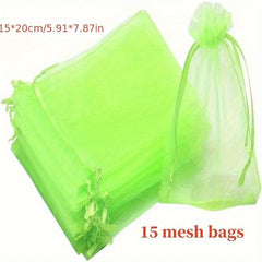 Fruit Protection Net Bags, 30/50pcs, Bird & Insect Prevention