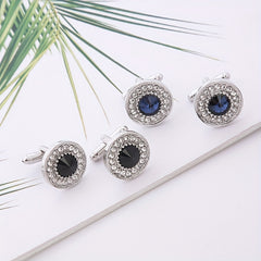 Crystal Cufflinks Suit Button Cufflinks Shirt Studs Accessories