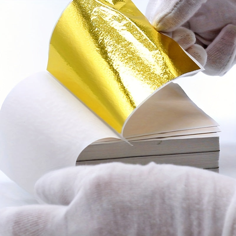 100pcs Silver Rose Leaf Art Paper for Gilding