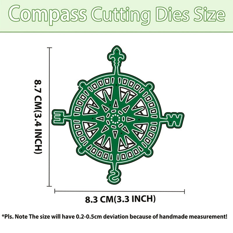 Compass Metal Cutting Dies for Scrapbook Paper Craft