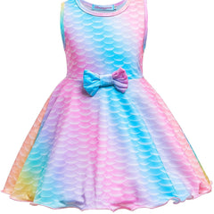 Girls Mermaid Princess Dress for Christmas Party