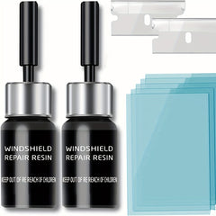 Professional Car Windshield Repair Kit - Fixes Glass Cracks and Scratches