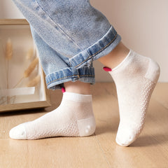 5 Pairs Girls Plain Ankle Socks for Kids Children Toddlers