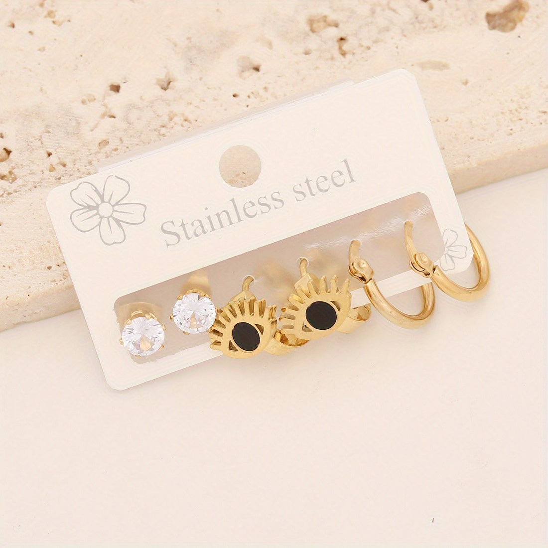 Eyes Love Heart Earrings Set - Cute and Stylish Jewelry Gift