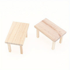 1:12 Dollhouse Mini Wooden Long Table Shooting Props Furniture Scenes