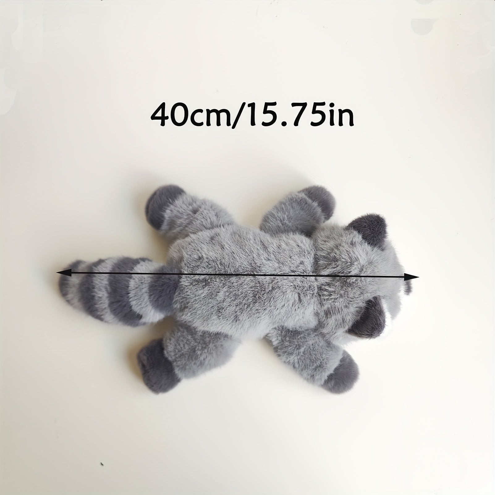 Grey Raccoon Plush Doll Soft Stuffed Animal Toy