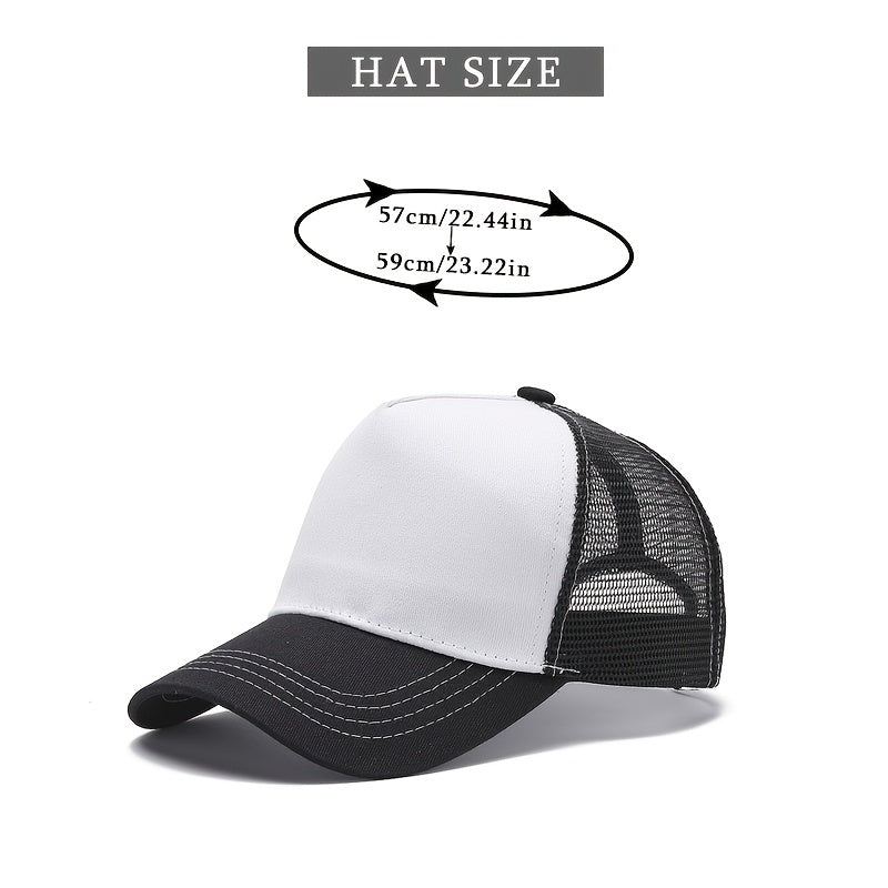 Colorful Breathable Baseball Cap Hip Hop Football Trucker Hat Unisex