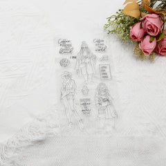 Girls Silicone Clear Transparent Stamp for Scrapbooking