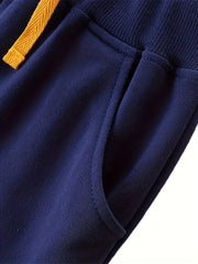 Boys Cartoon Construction Car Jogger Pants