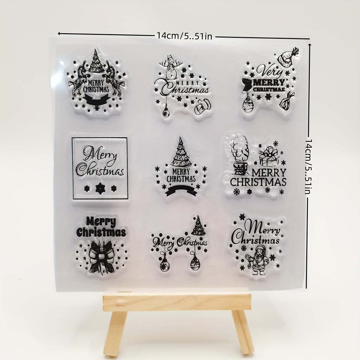 Christmas DIY Word Decoration Painting Tool Silicone Seal