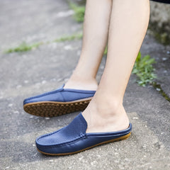Men's Slip on Mules Casual Walking Slippers Outdoor Backless Loafers