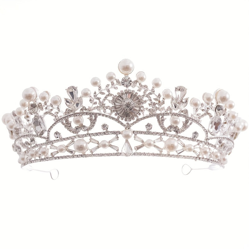Faux Pearl Princess Pageant Engagement Wedding Hair Accessories