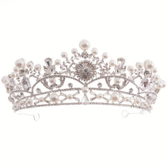 Faux Pearl Princess Pageant Engagement Wedding Hair Accessories