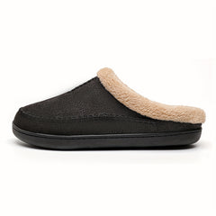 Cozy Plush Mule House Slippers Anti-skid Indoor Shoes for Men