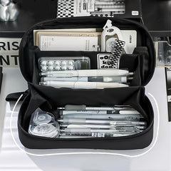 Large Capacity Storage Bag Pencil Case Stationery Box Makeup Bag