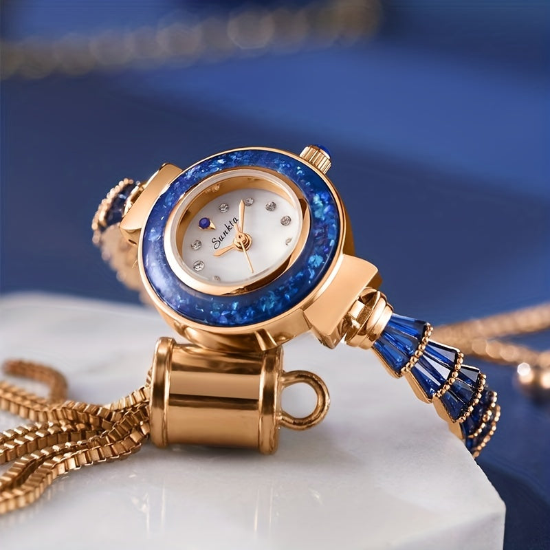 LIGE Teen Faux Diamond Watch Classic Women's Quartz Watch