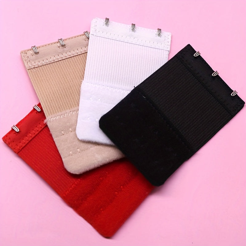 6pcs Elastic Bra Strap Extenders Adjustable Bra Band Buckle Women's Accessories