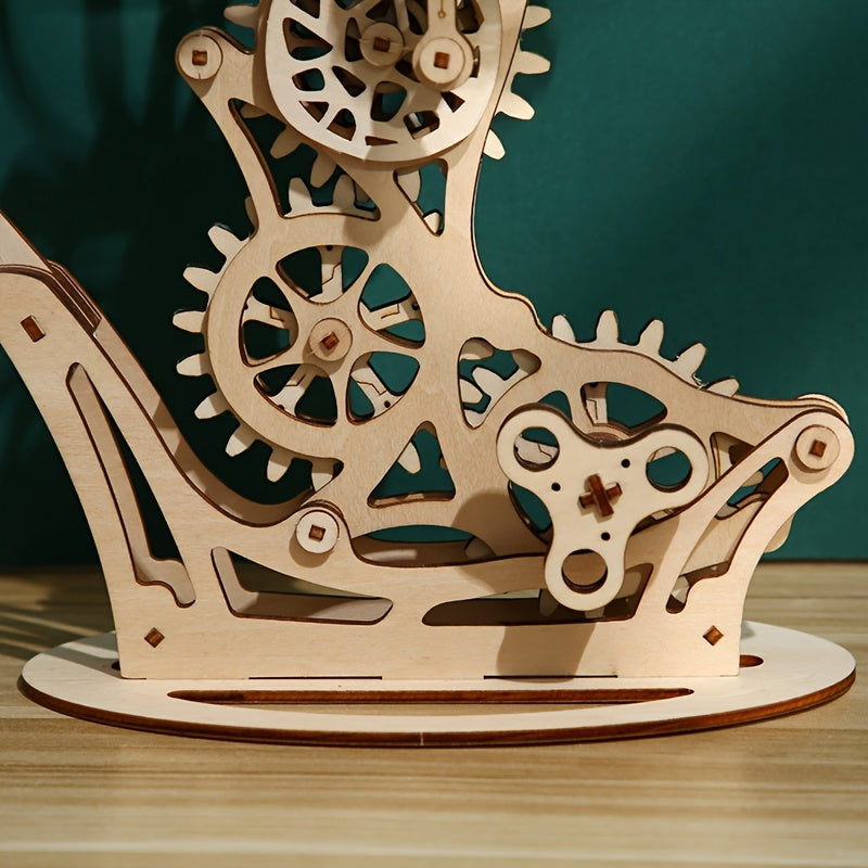 3D Puzzle Mechanical Butterfly Ornament Wooden Toy