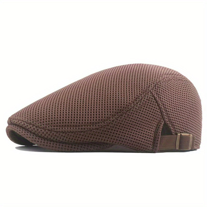 Men's Mesh Beret Hat Breathable Summer Hat