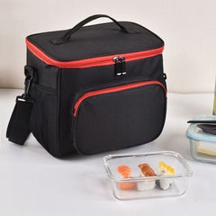 Insulated Lunch Box Adjustable Strap - Reusable Bag for Office