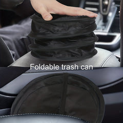 Car Trash Can Collapsible Pop-up Waterproof Bin Vehicle Garbage Basket