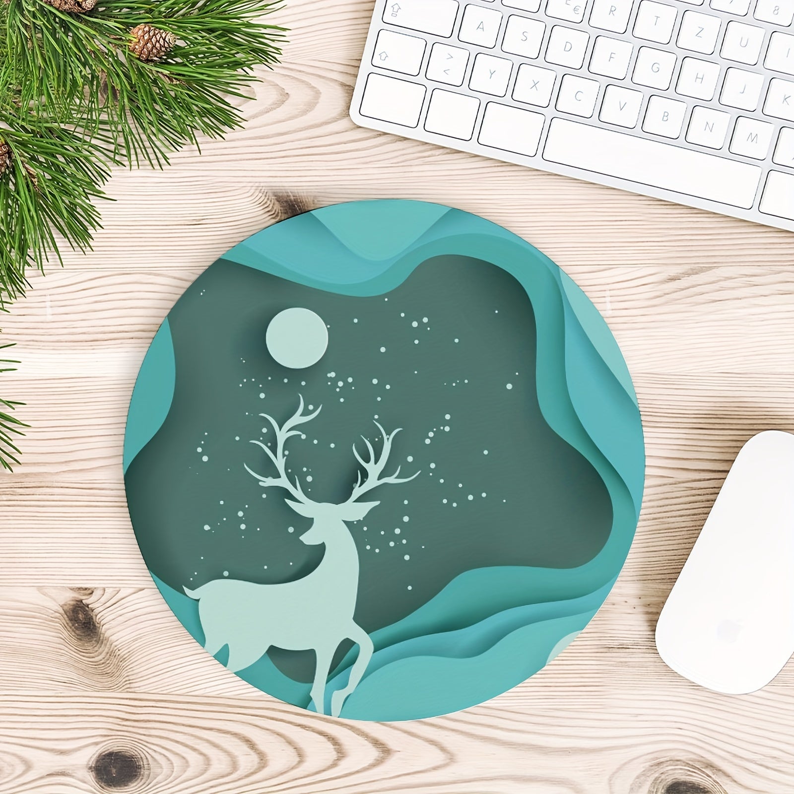 Gaming Mouse Pad Non-Slip Rubber Base Waterproof Office Laptop Home Mouse