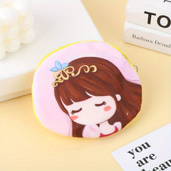 Girls Cartoon Zipper Coin Purse Wallet Storage Bag Plush Key Bag