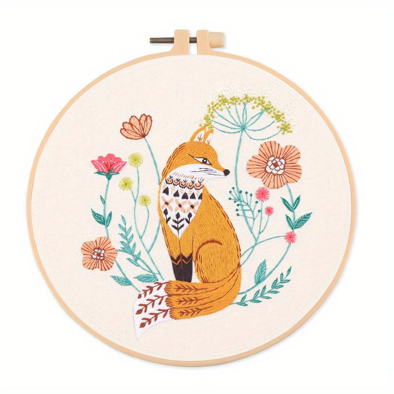 Animal Embroidery Kit For Beginners - DIY Cross Stitch Adult Kit