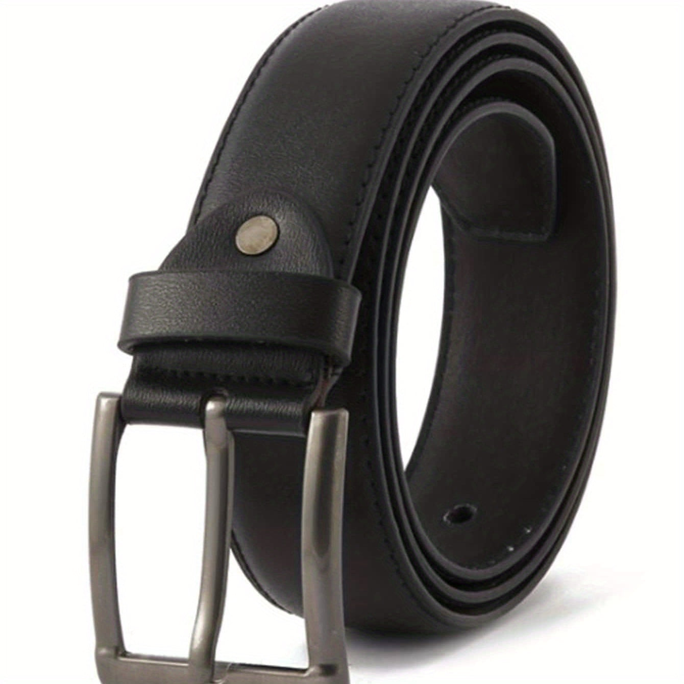 Men's PU Pin Buckle Leather Belt