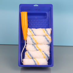 Latex Paint Roller Brush Set with Tray 10-16cm Frame Mini House Painting