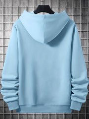 Men's CHICAGO Print Hooded Sweatshirt Long Sleeve Drawstrings Personalized Hoodi