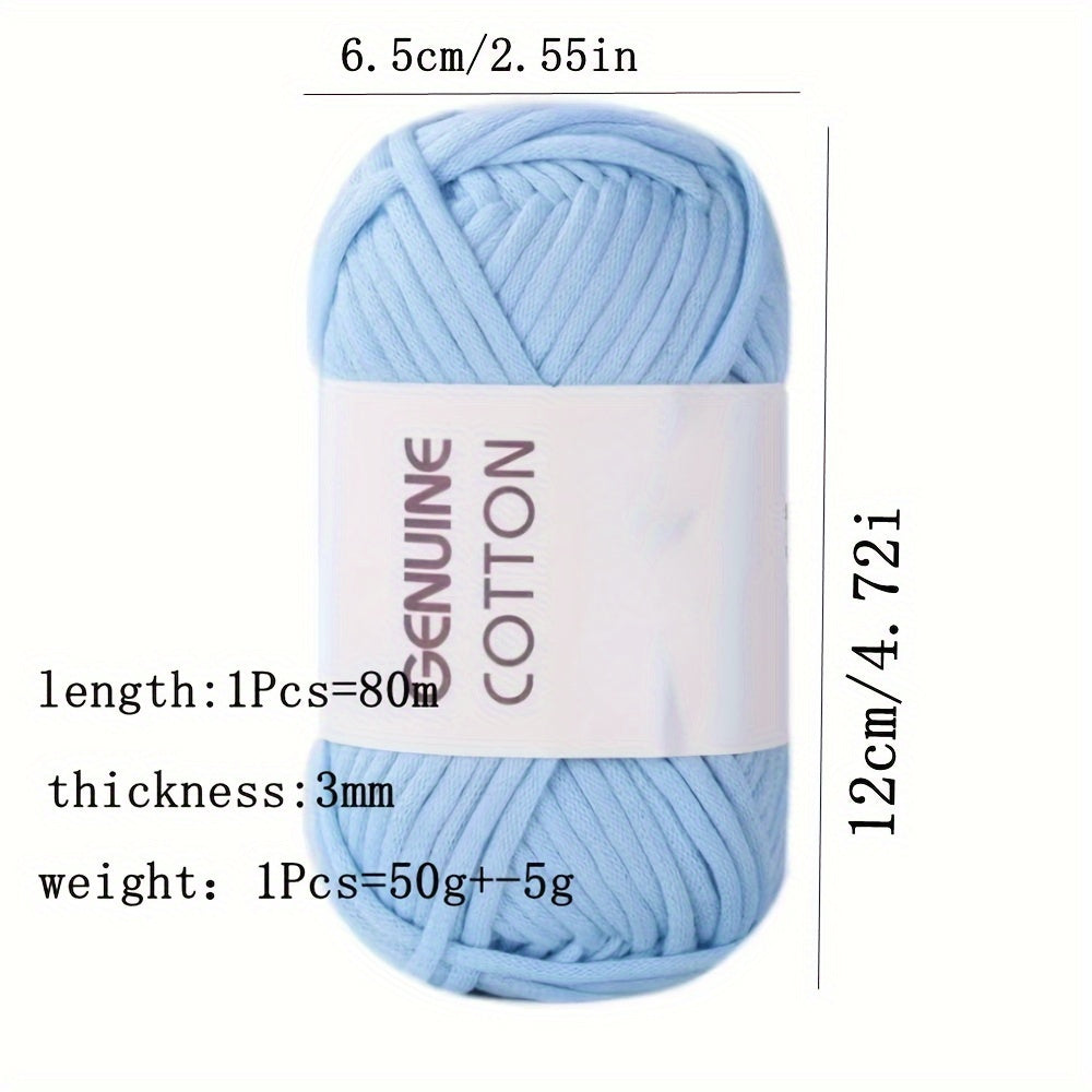2pcs Heart Filling Cotton Hand Woven Coarse Wool Yarn Ball Crochet DIY Thread