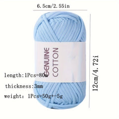 2pcs Heart Filling Cotton Hand Woven Coarse Wool Yarn Ball Crochet DIY Thread