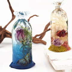2pcs Silicone Bag Shape Mold Resin Flower Vase Silicone Mould