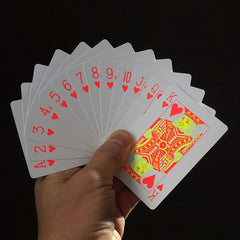 54pcs Fluorescent Waterproof Poker Deck for Poker Party Game