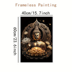 Buddha Lotus Art Bedroom Picture Painting Living Room Wall Decoration