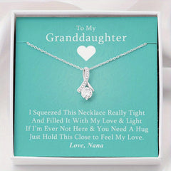 Granddaughter's Gift Necklace Stainless Steel Chain Christmas Present