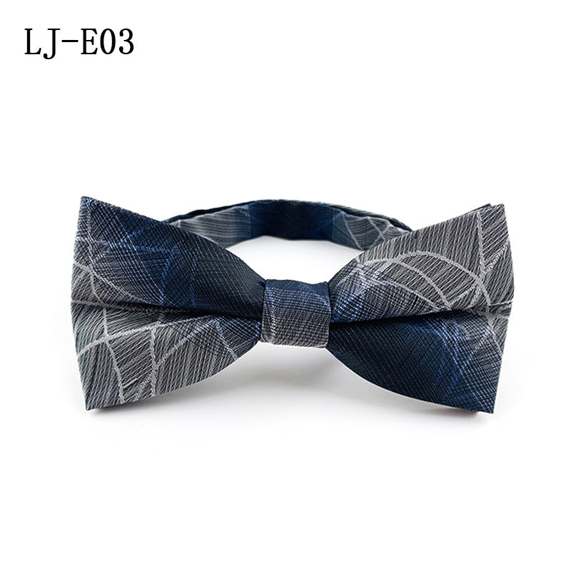 Men's Jacquard Banquet Bow Tie 1200 Thread Polyester Fabric