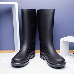 Men High Top Rain Boots Wear resistant Waterproof Non slip Galoshes