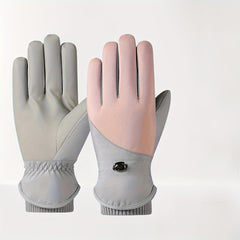 Winter Skiing & Riding Gloves - Warm, Windproof & Waterproof