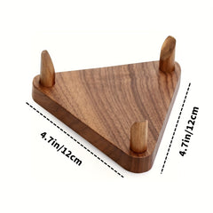 Wooden Ball Stand Display Holder For Rugby Basketball Football Autographed Ball