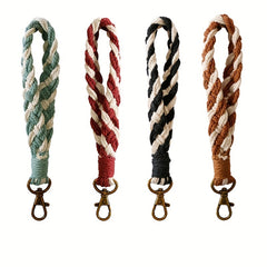 Boho Macrame Wristlet Keychain for Girls