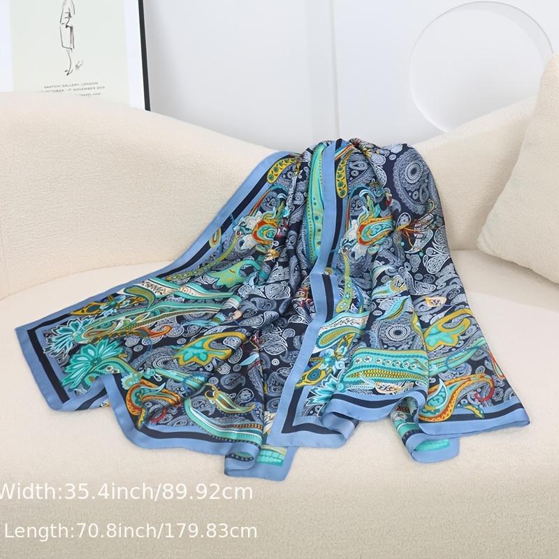 Ethnic Wind Leaf Scarf Women's Colorful Retro Warm Scarf