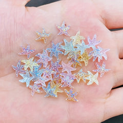 Mixed Mini Starfish Resin Figurine Crafts Ornament Set Ages 14