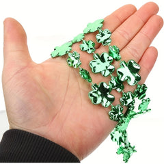 St Patrick's Green Clover Bead Necklace, Party Holiday Decorations